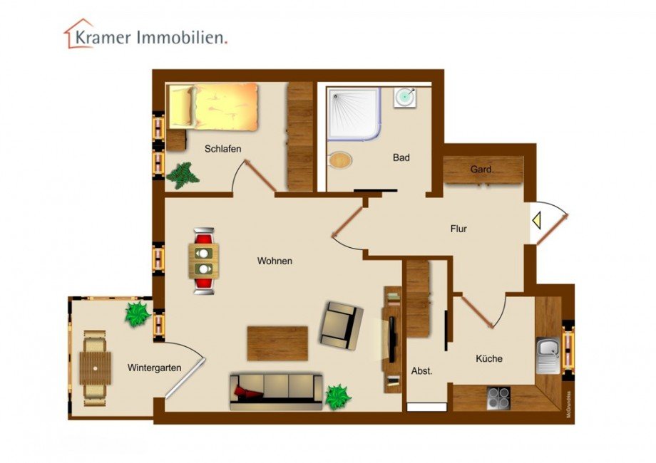 Grundriss Dachgeschosswohnung Varel