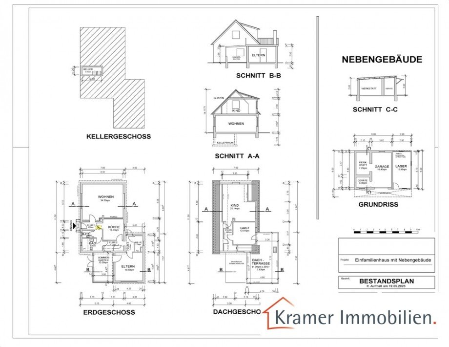 Grundrisse, Schnitte Einfamilienhaus Varel