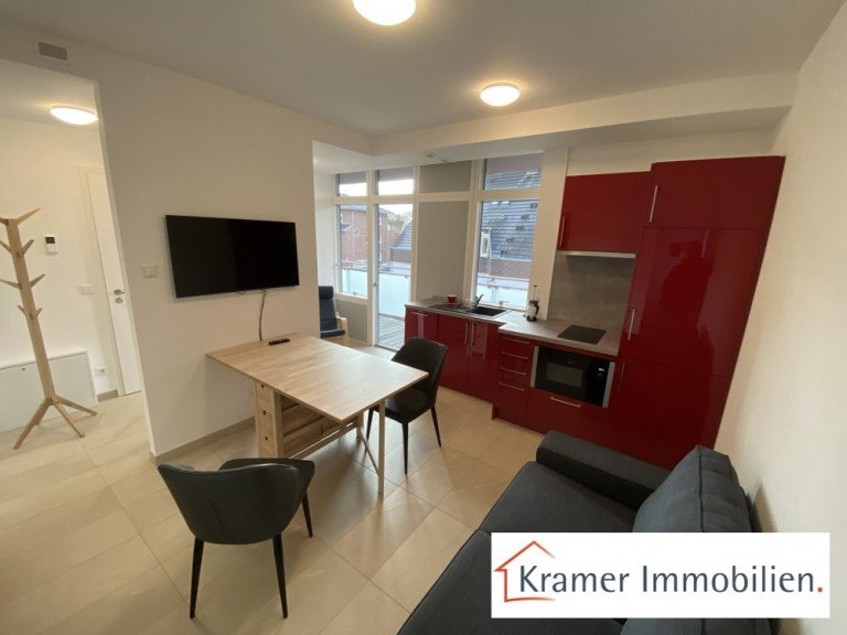 Wohn- und Essbereich Westerstede Etagenwohnung ### Klein im Format. Gro� im Wohngef�hl - M�bliertes Single-Apartment in Westerstede! ###