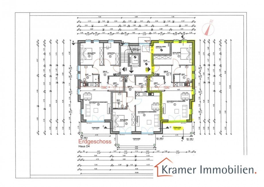 Grundriss EG-Wohnung Nr. 1 Erdgeschosswohnung Varel