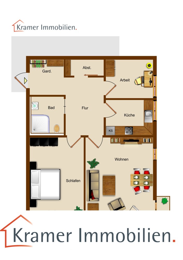 Grundriss Erdgeschosswohnung Varel