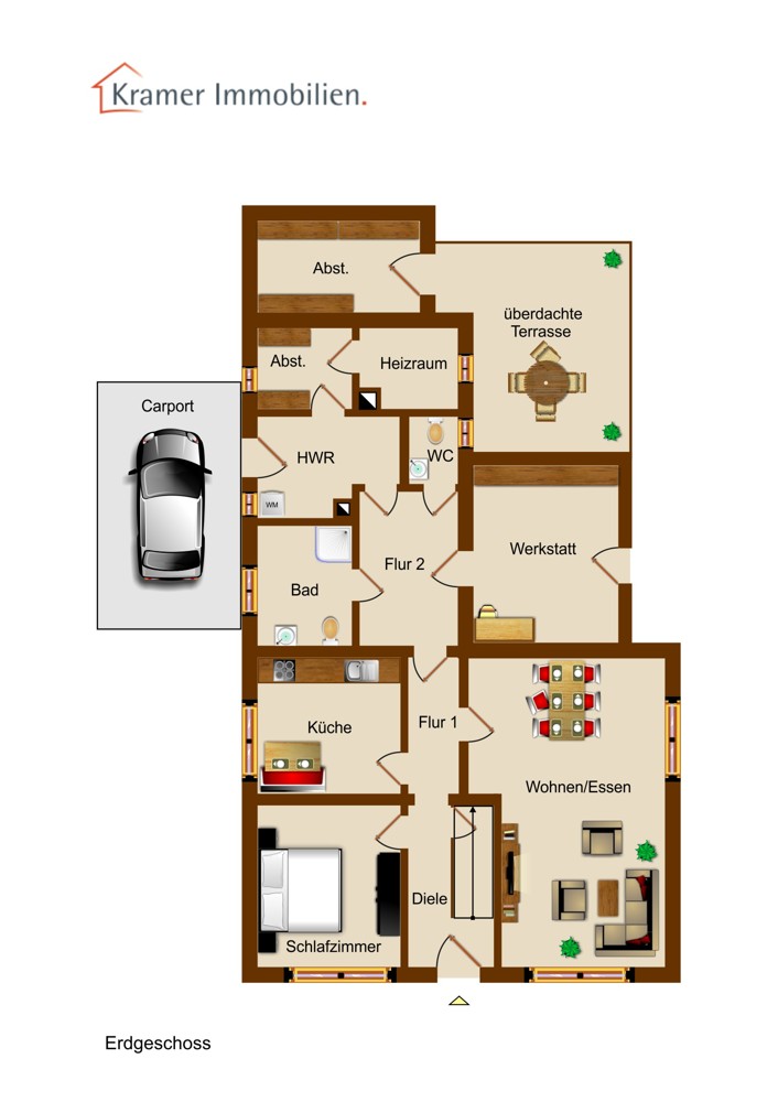 Grundriss Erdgeschoss Einfamilienhaus Varel