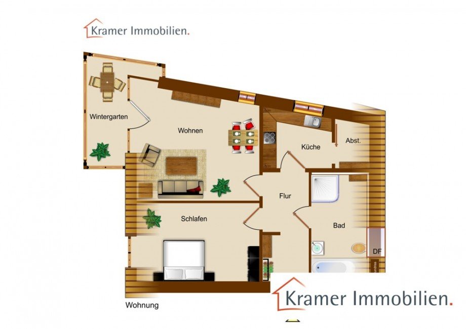 Grundriss Dachgeschosswohnung Varel