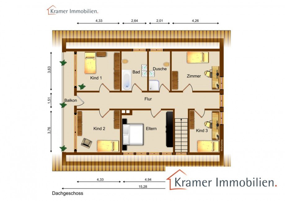 Grundriss Dachgeschoss Einfamilienhaus Varel